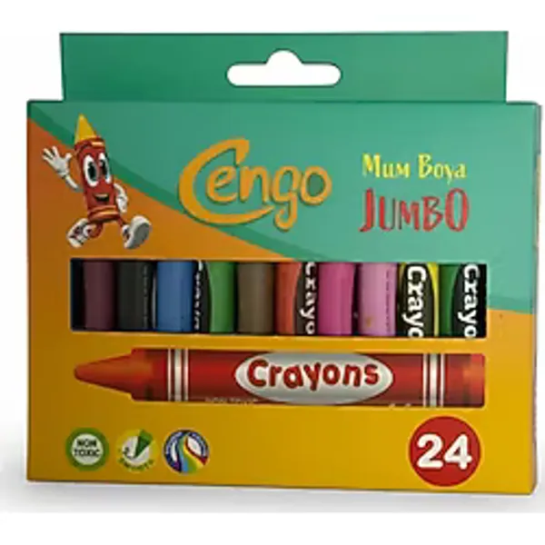 Cengo Süper Jumbo Mum Boya 24 lü