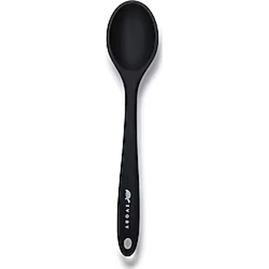 Cep Home Ivory Silikon Tatlı Yemek Kaşığı (20CM) 1ADET - Siyah