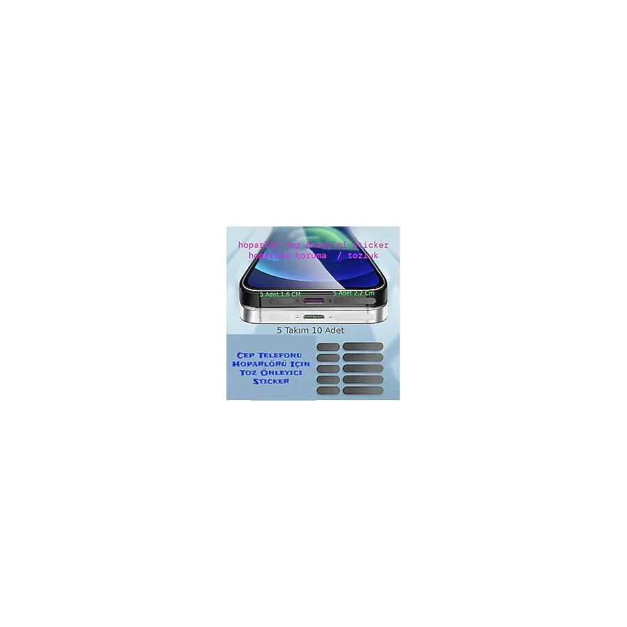 Cep Telefonu Hoparlörü İçin Toz Önleyici Sticker-telefon Hoparlör Koruyucu 1.6 Cm-2.2 Cm 10 Adet