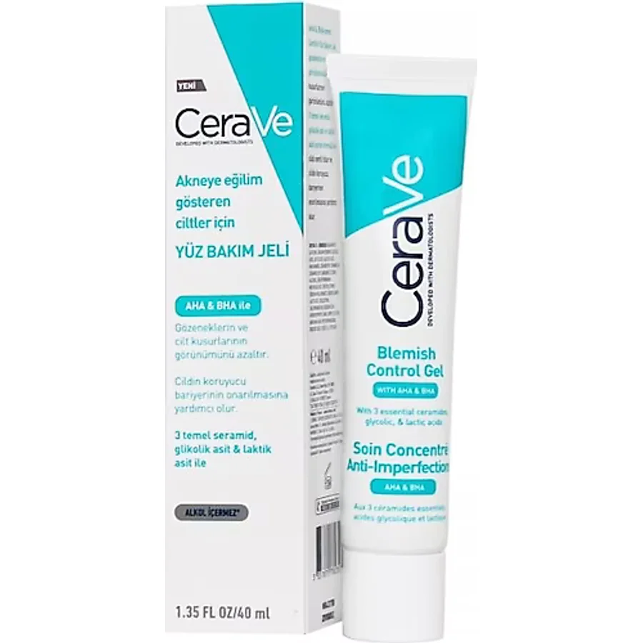 Cerave Akneye Eğilimli Ciltler İçin Yüz Bakım Jeli 40 ml