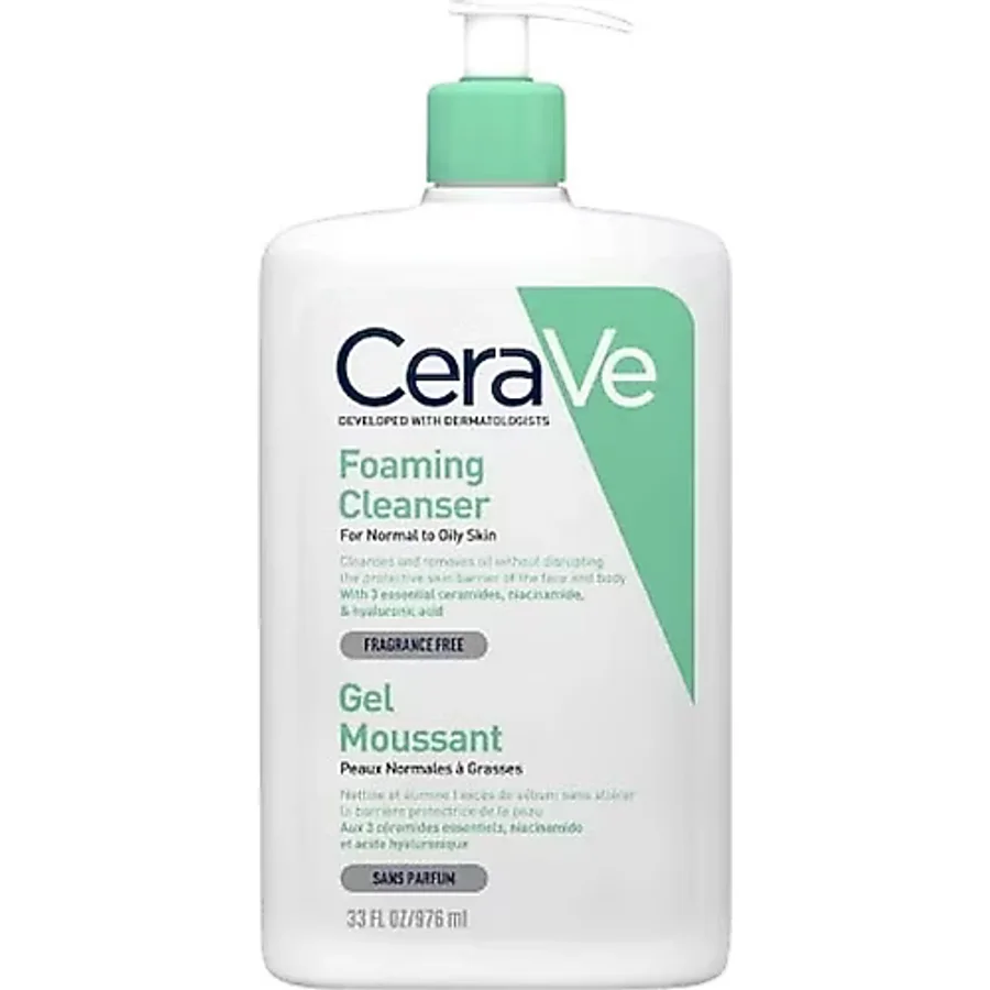 Cerave Foaming Cleanser Normal Ve Yağlıya Dönük Ciltler İçin Köpüren Temizleyici 976 Ml