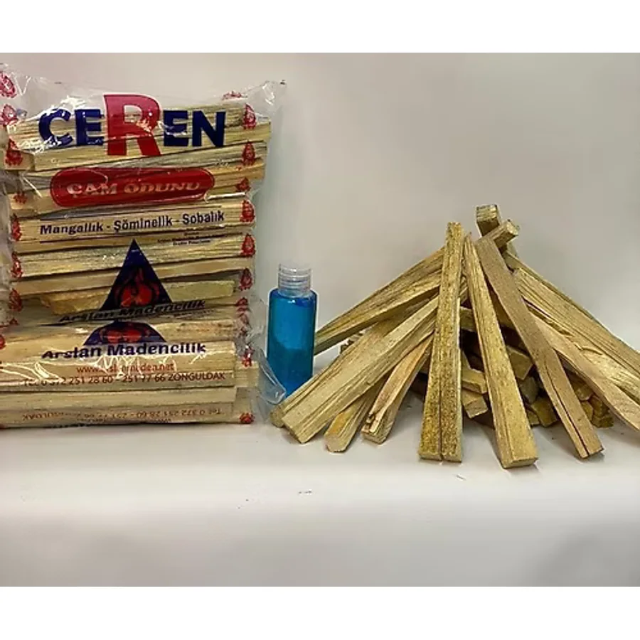 Ceren Mangal Tutuşturmalık Mangal,şömine, Semaver Çam Odunu 3lü Paket Jel