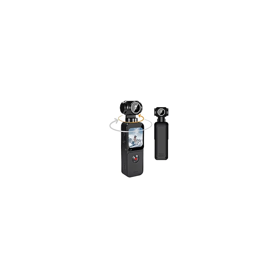 Çeşithane 5K Ultra Hd Video Kamera - Anti-Shake Stabilizasyonlu, 270° Döner Ekranlı Vlog & Seyahat Kamera, Wifi Destekli Spor Aksiyon Kamerası (Mik