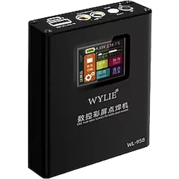 Ceta WYLIE WL-958 Pil Punta Kaynak Makinesi Güç Ayarlı Şarjlı Taşınabilir Usb 5V/2.4A Renkli Ekran Pil Punta Makinesi ( 5000mAh )