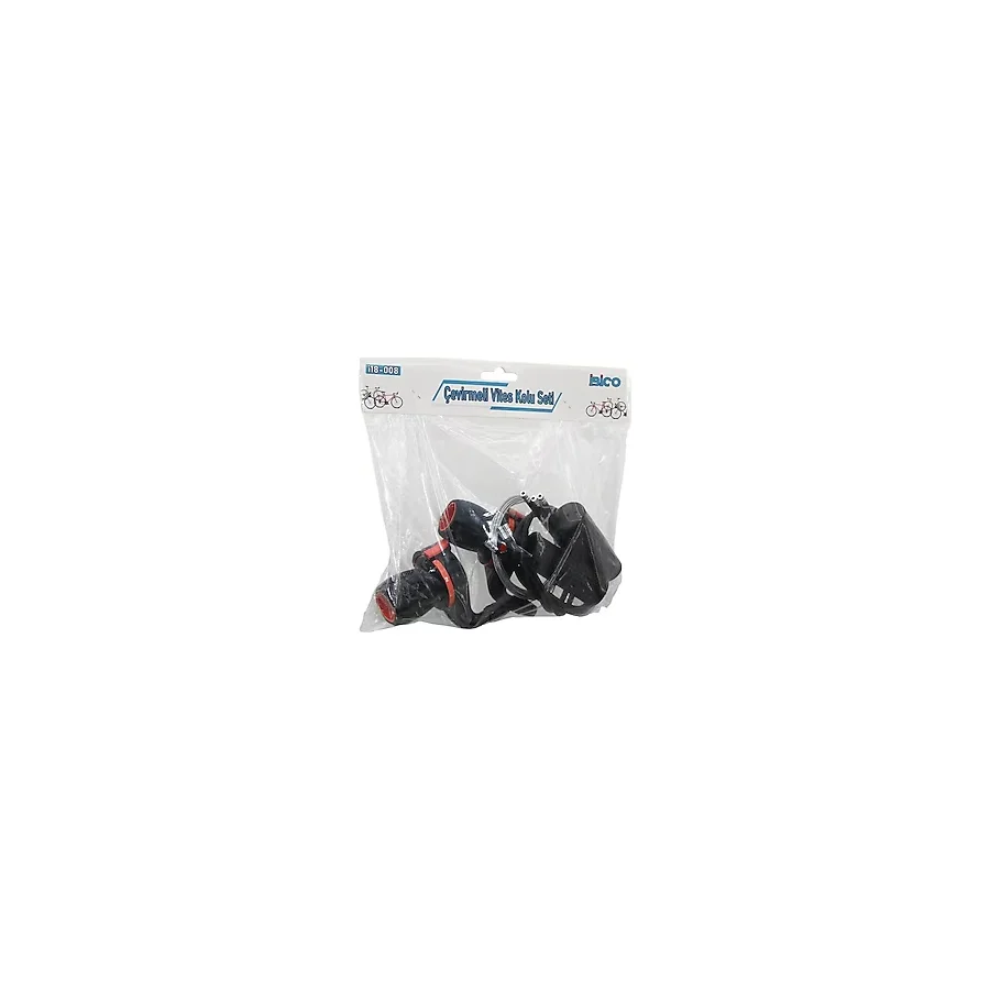 ÇEVİRMELİ BİSİKLET VİTES KOLU SETİ 2PCS VİTES KOLU - 2PCS ELCİK - TEL - TEL KORUYUCU KANAL KABLO (2818)