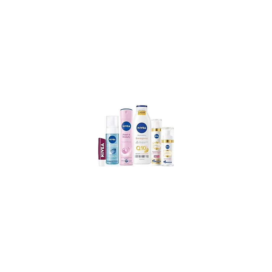 Çeyiz Seti, Vücut Losyonu 250ml,Dudak Kremi, Yüz Temizleme Köpüğü, Deodorant, Leke Karşıtı Krem,Serum