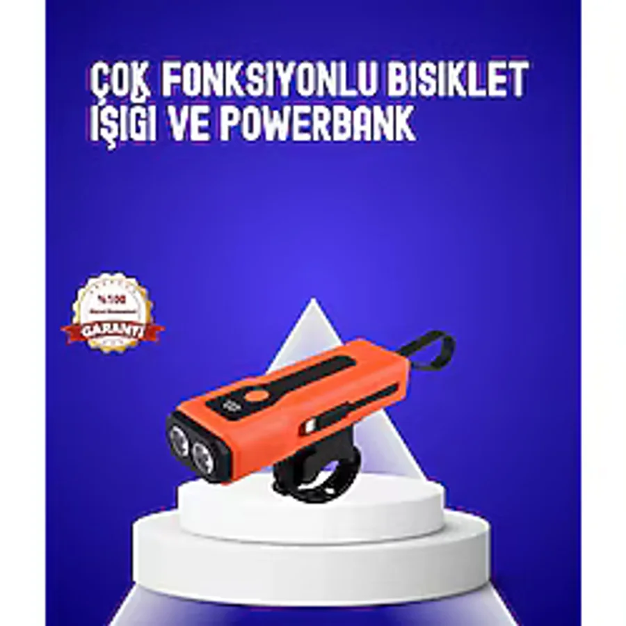 CEYLAN ADAM 600 Lümen Şarjlı Bisiklet Farı COB Yan Çakar Acil Durum