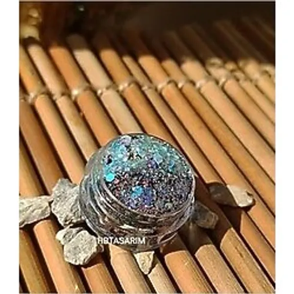 Ceylan Adam Glitter Jel Far Krem Yüz ve Vücut Simi, Blue Kahve Geçişli, SERASHINEGOZFARI181 - Renkli