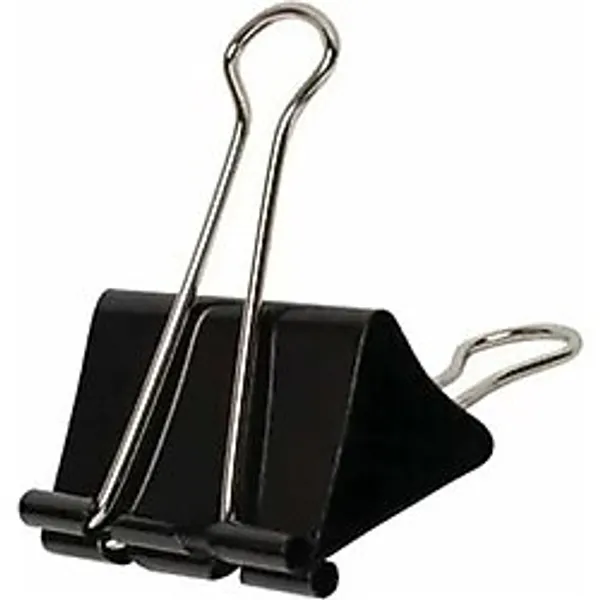 Ceylan Adam Lacco 816 35 Mm. Orta Boy Metal Çelik Siyah Kağıt Kıskacı Ataş Evrak Mandalı - 12 Adetlik Paket - Standart - Çok Renkli - Otomatik