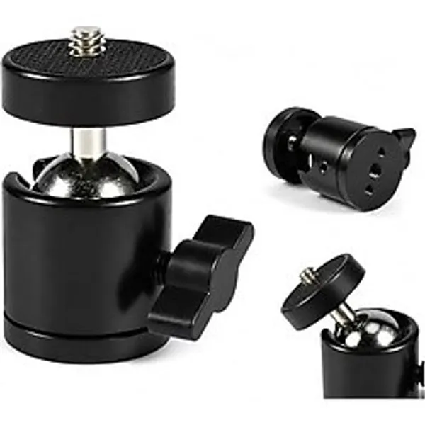 Ceylan Adam Vida, Kyrotech 360 Döner Mafsallı Adaptörü, 1/4 Bağlantı Uyumlu Tripod ve Monopod Aksesuarı, Kamera, Akıllı Telefon, Gopro, Mikrofon, LED Işık, Video Monitör ile Uyumlu Montaj Parçası - Re