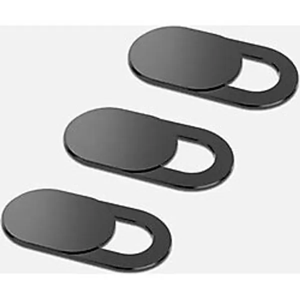 Ceylan Adam Web Kamerası Kapağı, Webcam Cover, Notebook Laptop Macbook Telefon Tablet İçin Kamera Kapatıcı, Gizleyici Siyah, 3 Adet