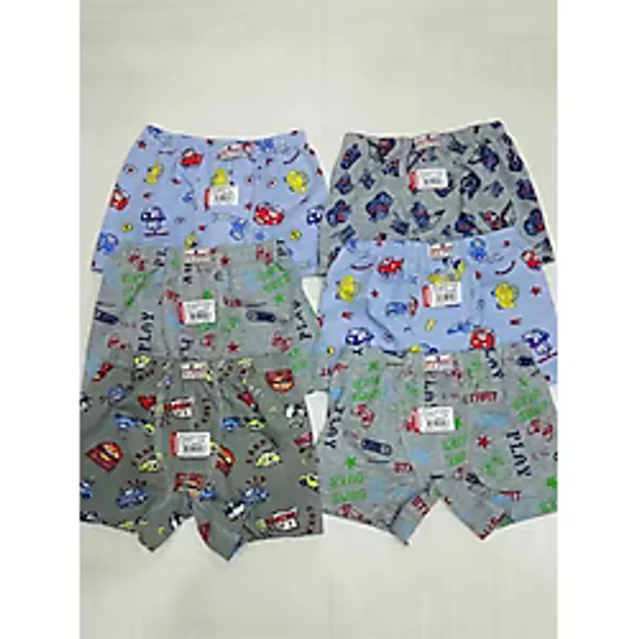 Ceylanoğlu 6'lı Paket Erkek Çocuk Desenli Boxer 001 cok-renkli