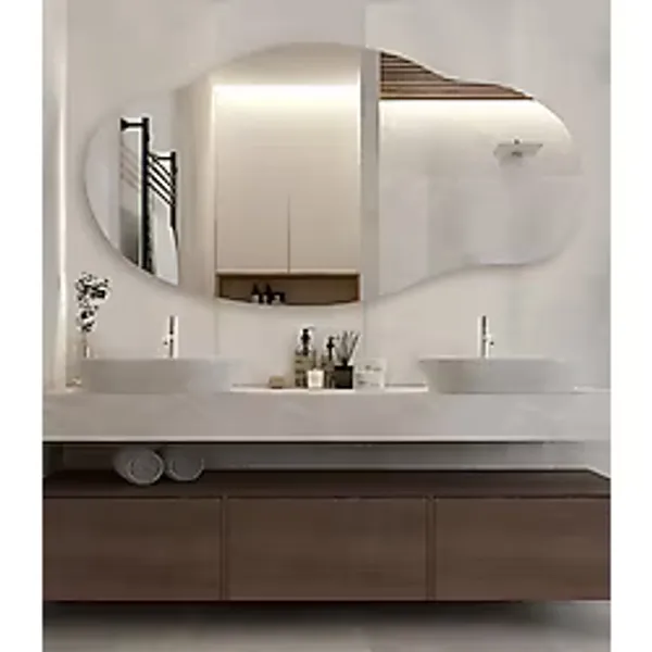 CG HOME Boy Aynası, Asimetrik Ayna, Banyo Aynası, Asimetrik Boyayna, Duvar Aynası