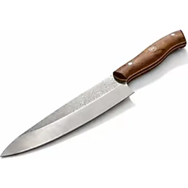 ch woodline N690 Gyuto Şef Bıçağı - Profesyonel Mutfak Bıçağı, Ceviz Saplı, Ultra Keskin Japon Tipi Chef Knife, Et Sebze Meyve Kesim