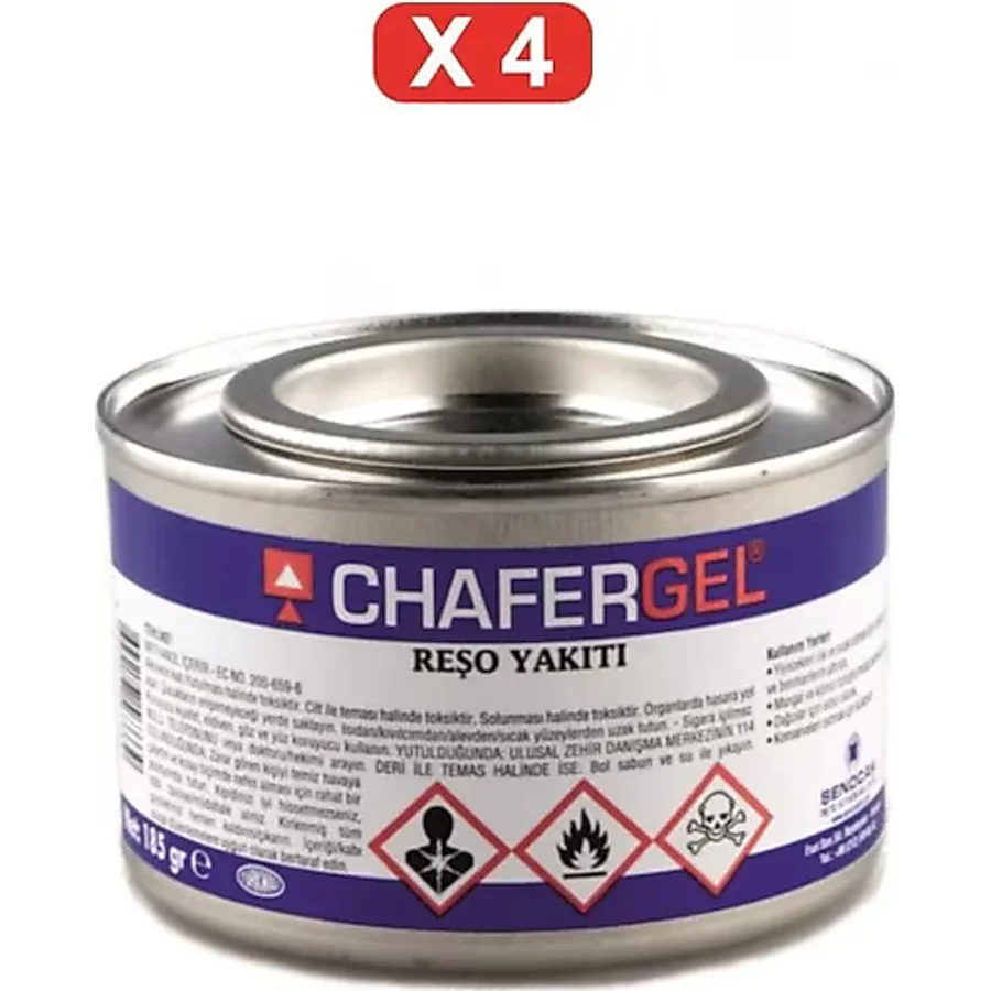 CHAFERGEL Reşo Yakıtı 185 gr X 4 Adet