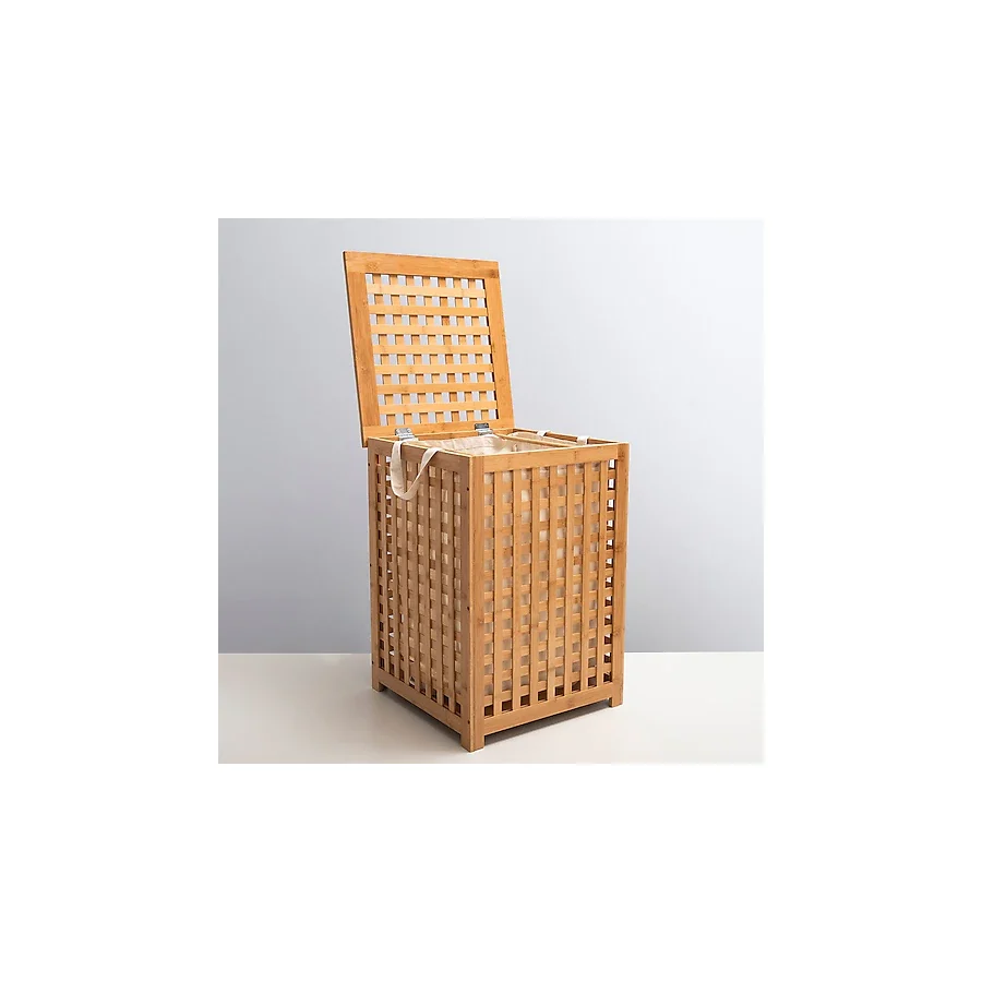 Chakra Bambu M Natural 62x45x45 cm Çamaşır Sepeti