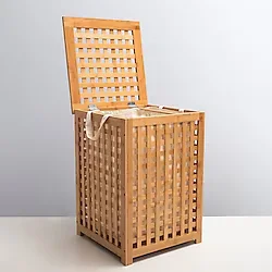 Chakra Bambu M Natural 62x45x45 cm Çamaşır Sepeti