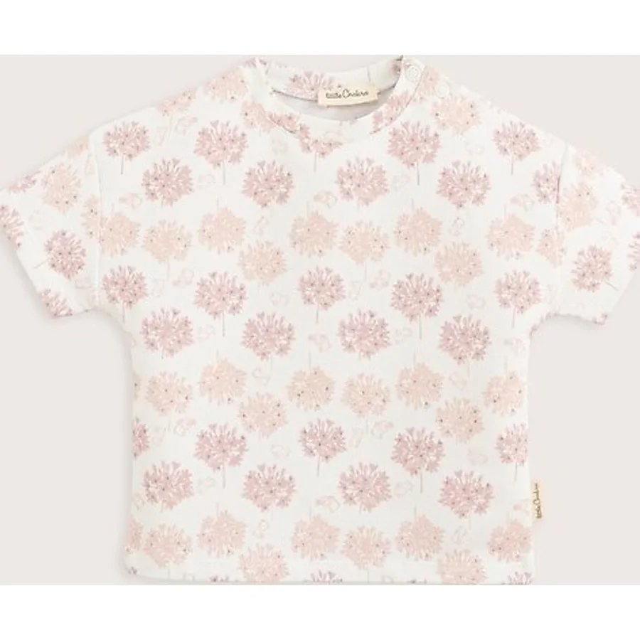 Chakra Secret Garden Baskılı Tshirt Ekru
