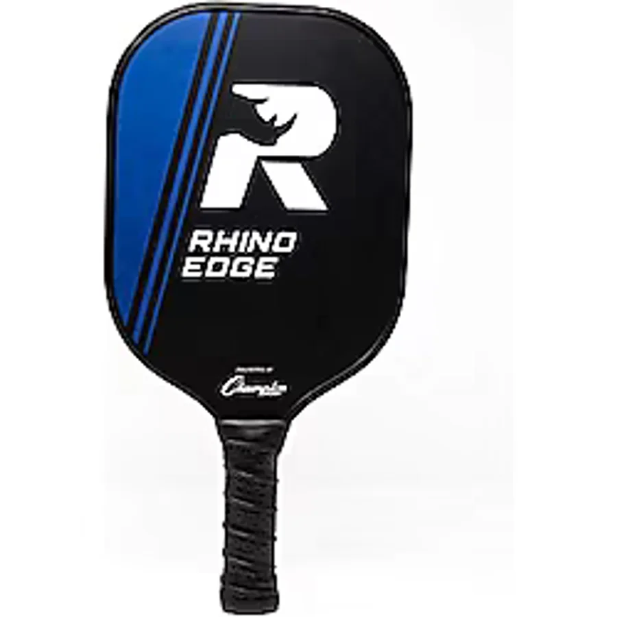 Champion Sports Ahşap Pickleball Küreği: Gergedan Kenarı Ahşap Pickleball Küreği - İç/Dış Mekan Turşu Top Küreği - Kırmızı/Siyah Raket