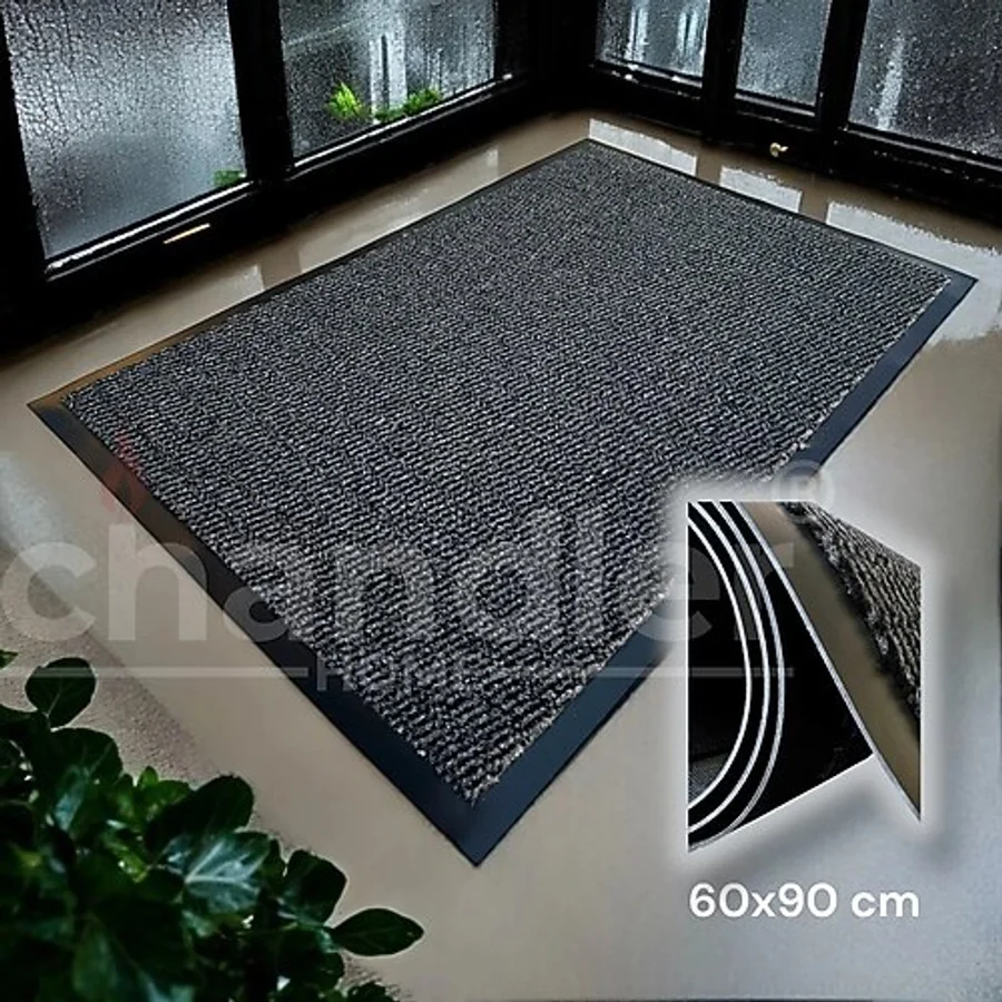 Chandler Home Sempre Koyu Gri, Kaymaz Taban, Kapı Paspası, Nem Alıcı Paspas, Işyeri Paspası, Apartman Içi Paspas