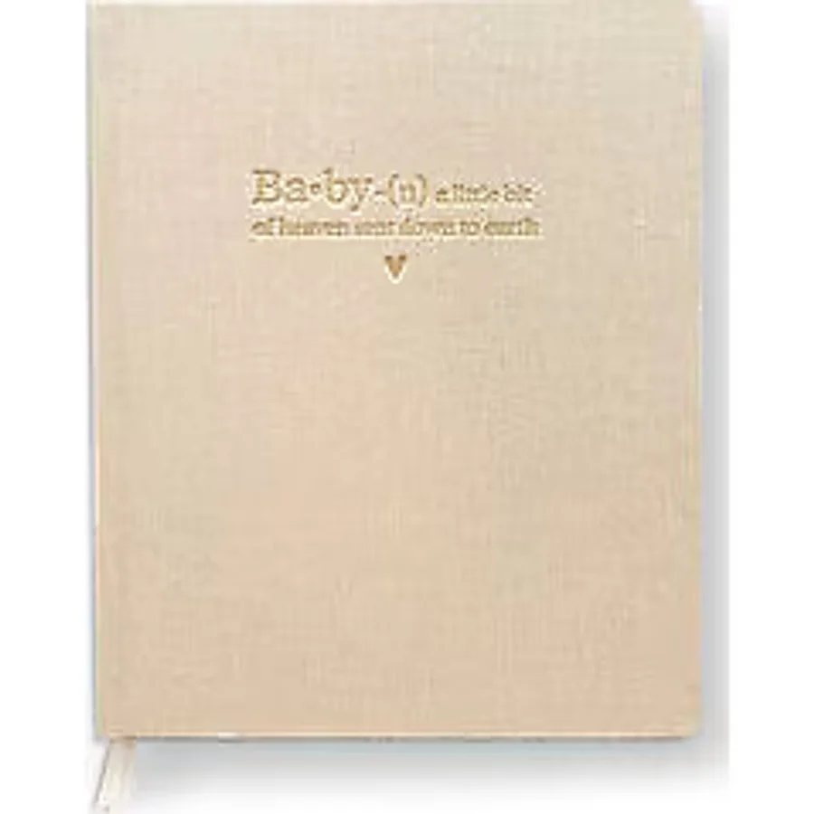 Chapters Keten Linen Bebek Anı Defteri - Bej