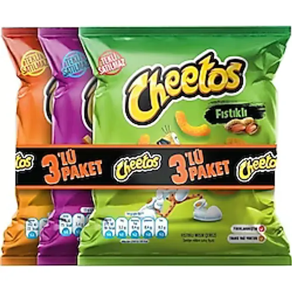 Cheetos 3'lü Paket Midi Boy Mısır Cips