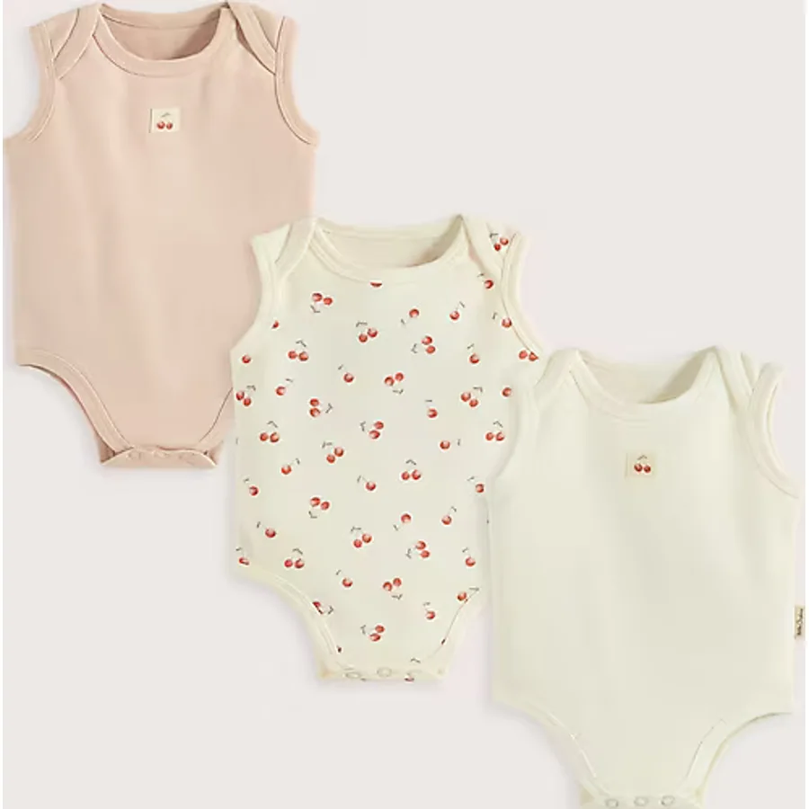 Cherry Boom 3'Lü Kolsuz Body Kutu Set Vanilya/Pembe