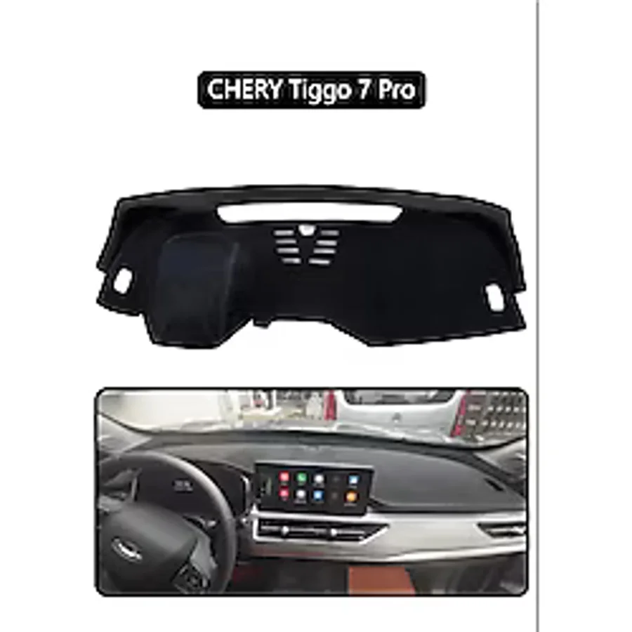 Chery Tiggo 7 Pro Torpido Koruma Halısı Siyah Kenar