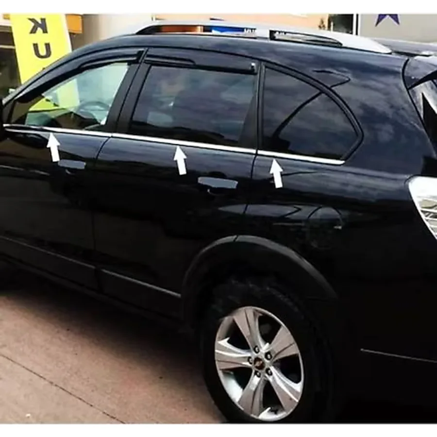 Chevrolet Captiva Krom Cam Çıtası 6 prç. 2006 Üzeri P. Çelik