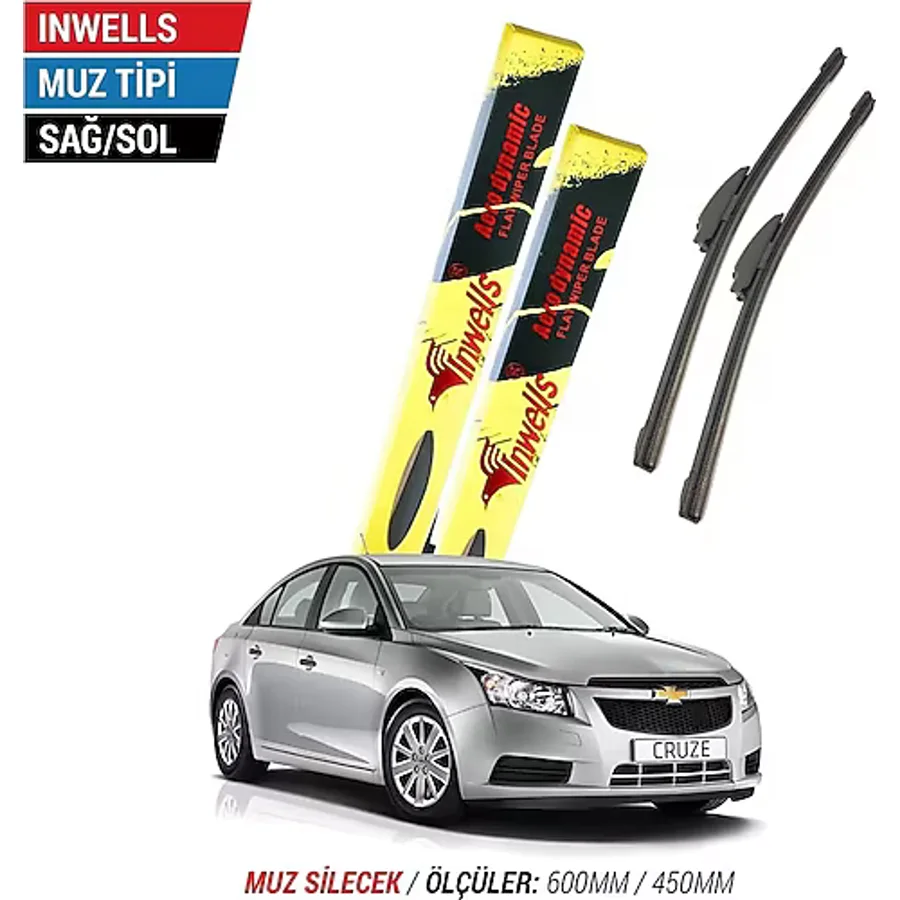Chevrolet Cruze İnwells Muz Silecek Takımı (2009-2013)