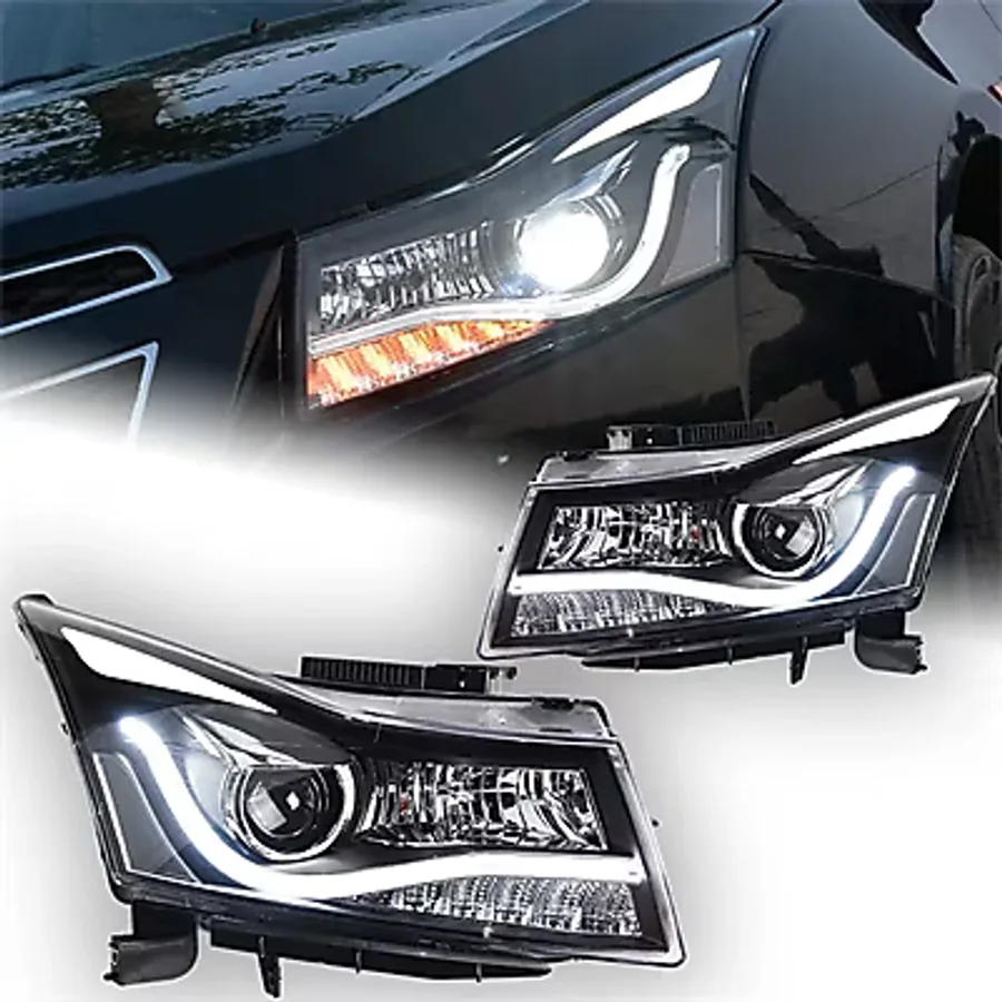 Chevrolet Cruze Uyumlu Kaşlı Led Far Takımı Bi-Xenon