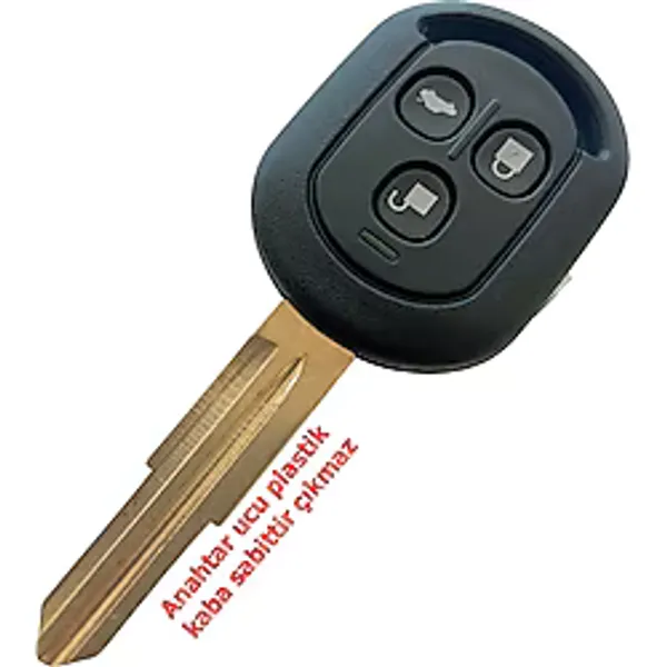 Chevrolet Optra Aveo Kalos Uyumlu Kumanda Kabı Anahtar Kabı Oto Anahtarlık 3 Tuş