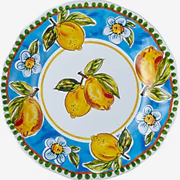 Chiara Alessi Capri Mavi Melamin Yemek Tabağı 28 cm