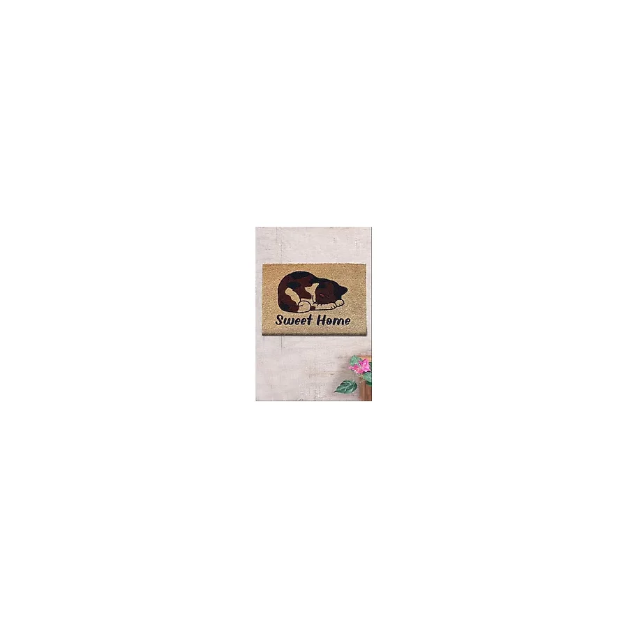 Chilai Home Coco Alvas 40X60 cm Doğal Koko Kıl Paspas,hindistan Naturel Kapı Önü Paspası - 40 x 60 cm - Renkli