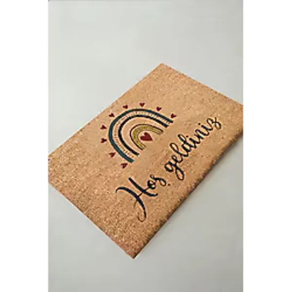 Chilai Home Coco Tunnel Love Doğal Koko Paspas,40x60 Cm Kıl Kapı Önü Paspası