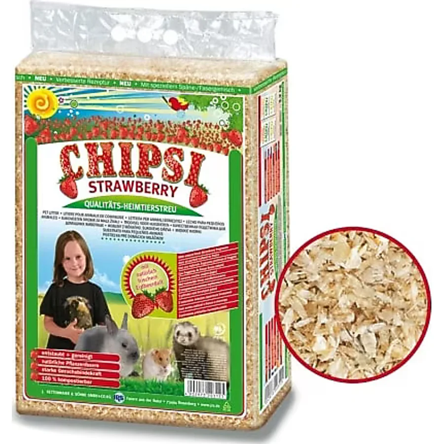 Chipsi Çilekli Kemirgen Talaşı 60 Lt