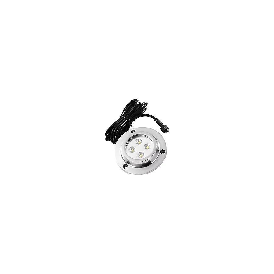 CHNXU 1'li set su altı aydınlatması, su geçirmez IP68 havuz ışığı, yuvarlak, 80 lm, 10 W LED gölet aydınlatması, su altı spotu, tekneler, akvaryum, çeşme veya gölet için, 12 V güç kaynağı ile, mavi