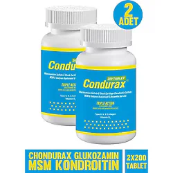 Chondurax Glucosamine Chondroitin MSM 200 Tablet 2'li