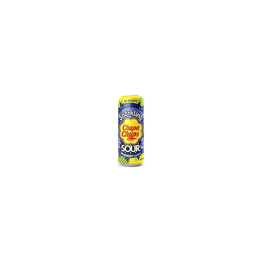 Chupa Chups Sparkling Sour Blueberry Flavour 330 ml
