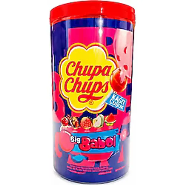 Chupa Chups Vişne, Kola, Çilek, Elma, Karpuz Aromalı Sakızlı Lolipop Şekerleme 12 Gr X 100 Adet