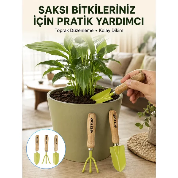Çiçek Bakımı İçin Bahçe El Aletleri Seti -MİRAYLİFE