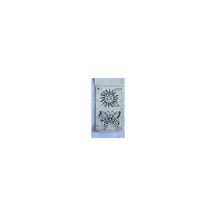 Çiçekler 4 adet Birden 3 hafta Kalıcı Geçici yapıştırma Dövme 18x11 cm