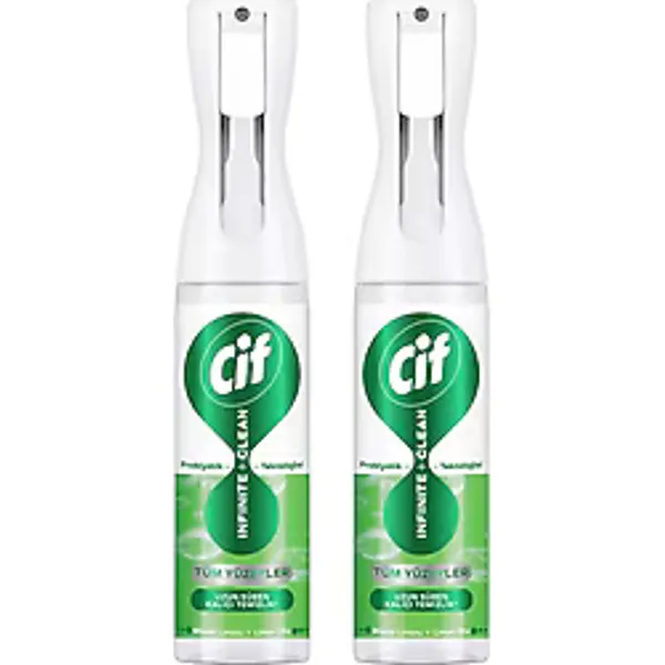 Cif Infinite Clean Probiyotikli Anti Toz Sprey Misket Limonu & Limon Otu 280 Ml 2 Li