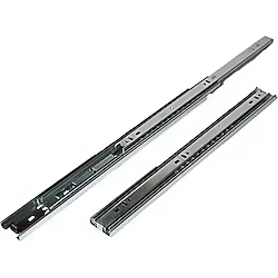 Çift Açılım 45 mm Teleskopik Bilyeli Çekmece Rayı 35 cm - 001-Renkli - 1 Adet