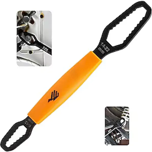 Çift Ağızlı Evrensel Kendinden Sıkma Çok Amaçlı Anahtar Çelik İngiliz Torx Cırcır Anahtarı 6-13 / 14-22 mm