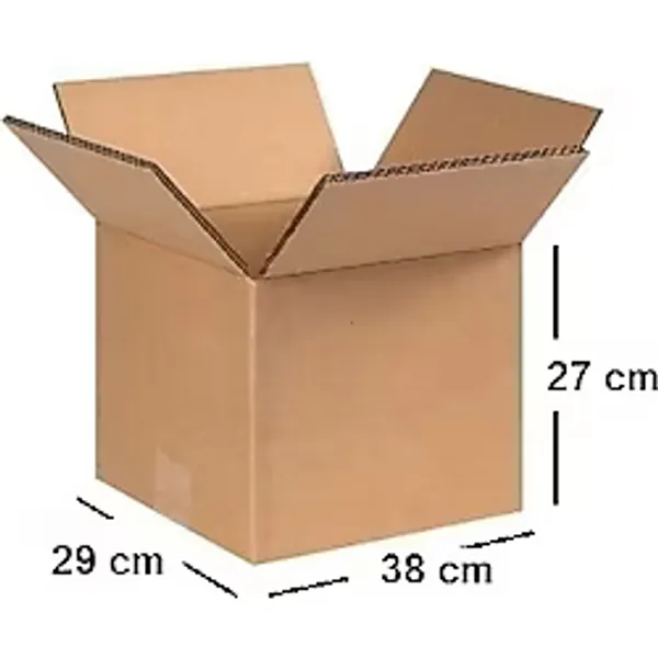Çift Oluklu Koli, Çok Amaçlı Koli 38x29x27 Cm BC Dalga 10 Adet
