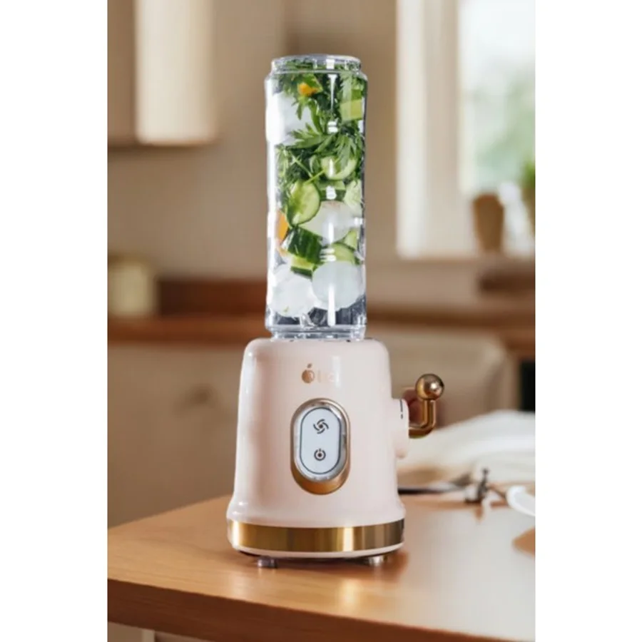 Çift Şişeli Çok Fonksiyonlu Smoothie Blender Bej Renkli