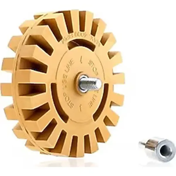 Çift Taraflı Bant ve Yapışkan Sökücü Disk 100 mmX 25mm - Kaplama, Etiket ve Folyo Temizleme Aparatı