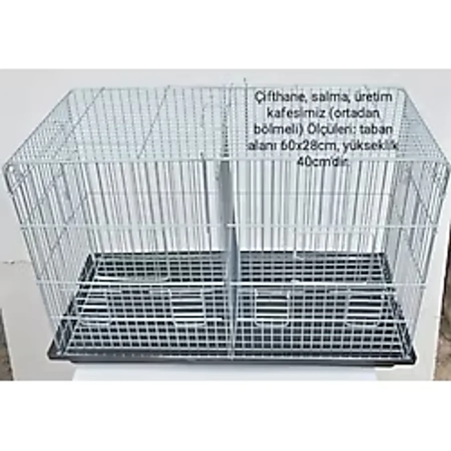 Çifthane Salma Kafes (Ortadan Bölmeli) Üretim Kafesi