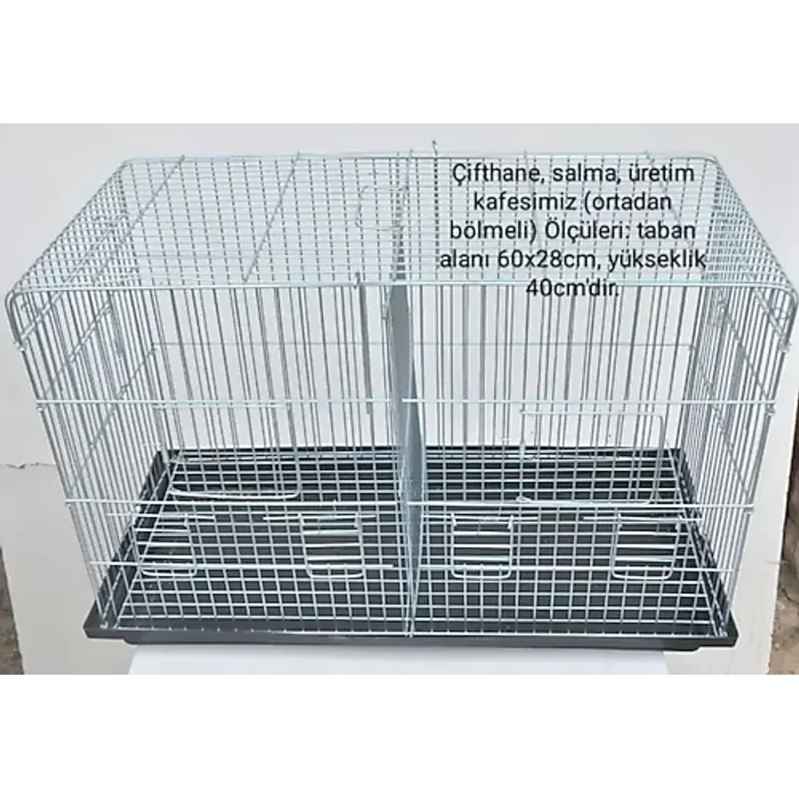 Çifthane Salma Kafes (Ortadan Bölmeli) Üretim Kafesi